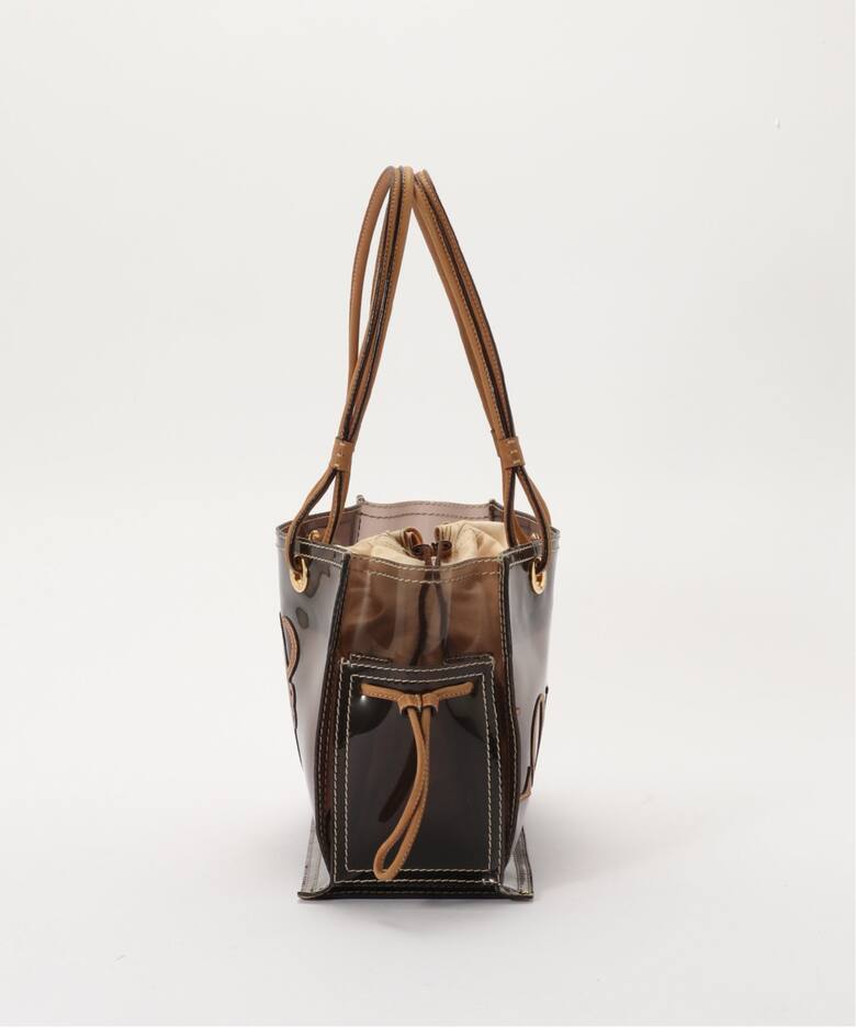 Tote Brown PVC and Leather Amazona
