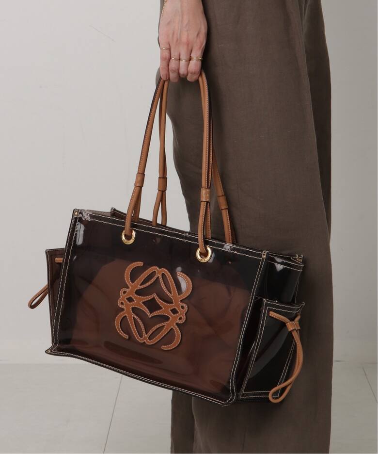 Tote Brown PVC and Leather Amazona