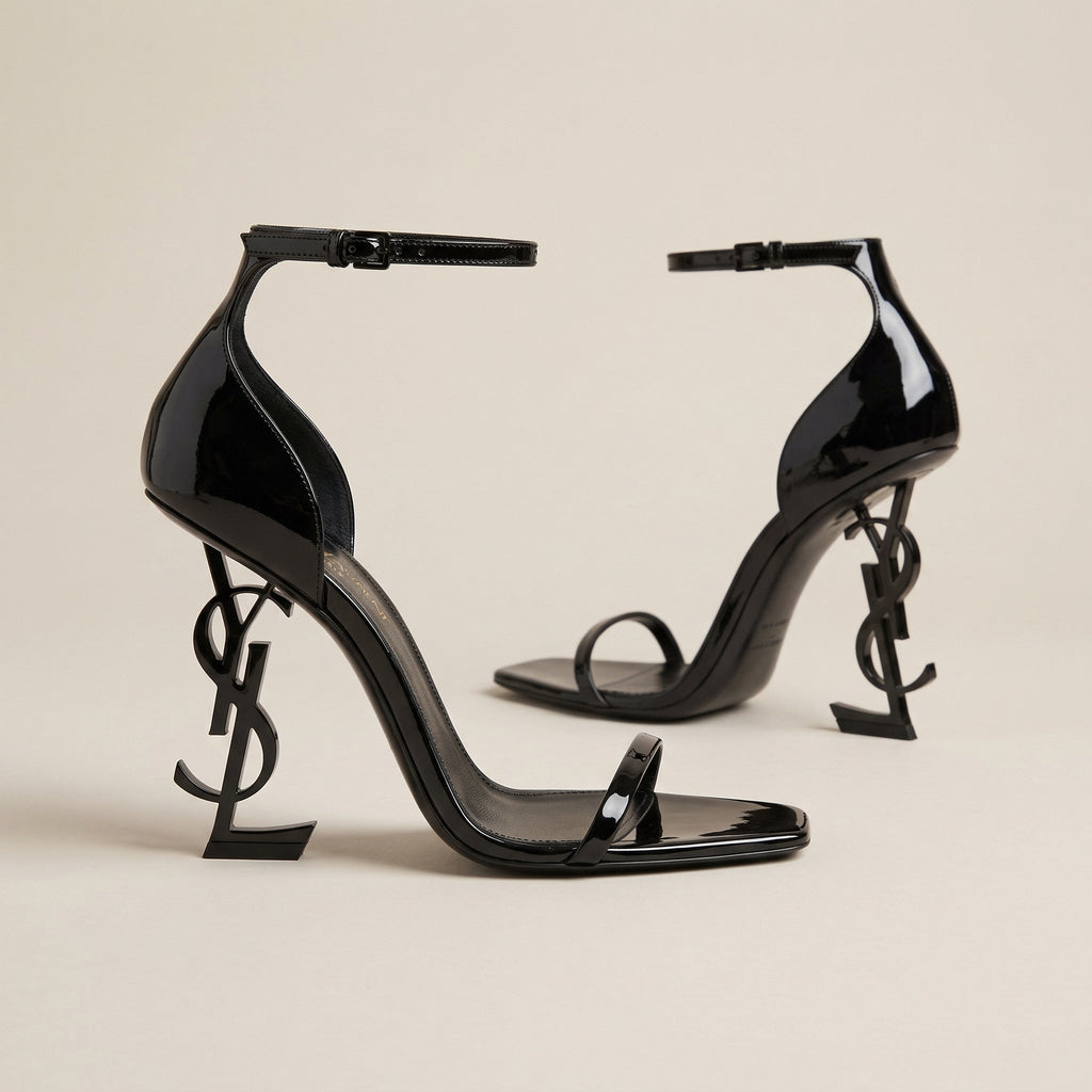 Opyum Heel Sandal – Black