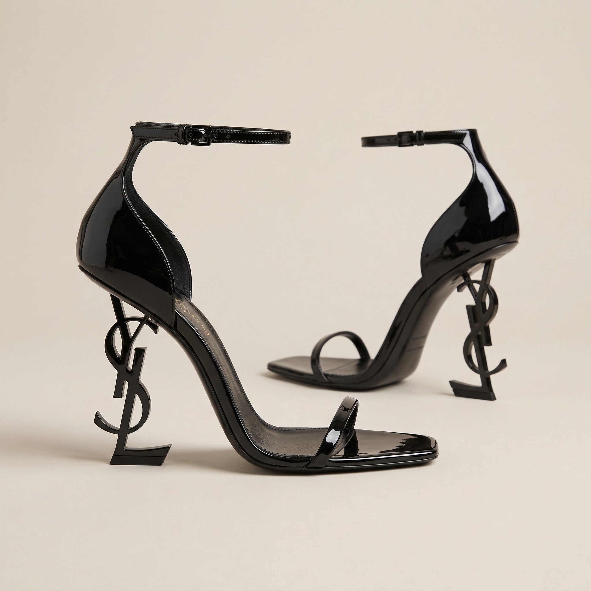 Opyum Heel Sandal – Black