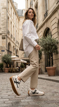 Sneaker Classic Anagram Low – Off White & Black