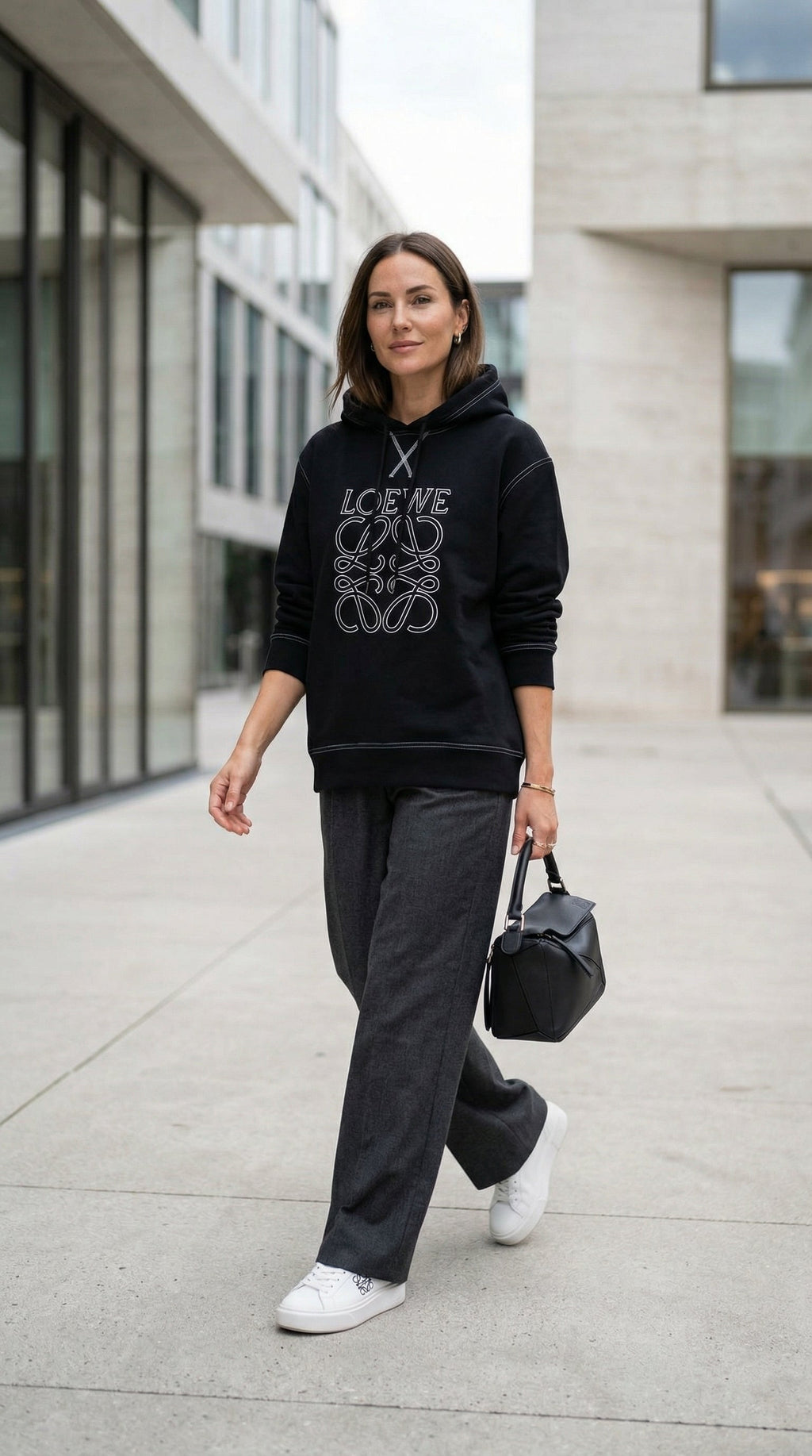 Monogram Signature Hoodie – Black Edition