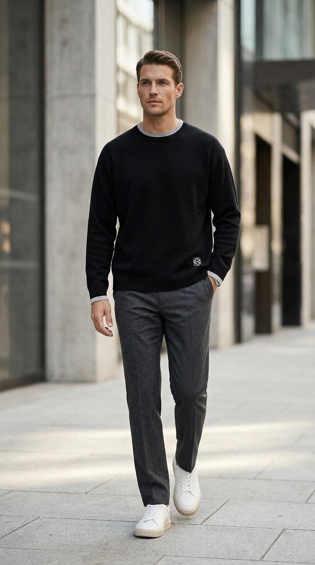 Signature Anagram Wool Sweater