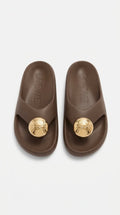 x Paula's Ibiza Foam Bubble Slides Brown