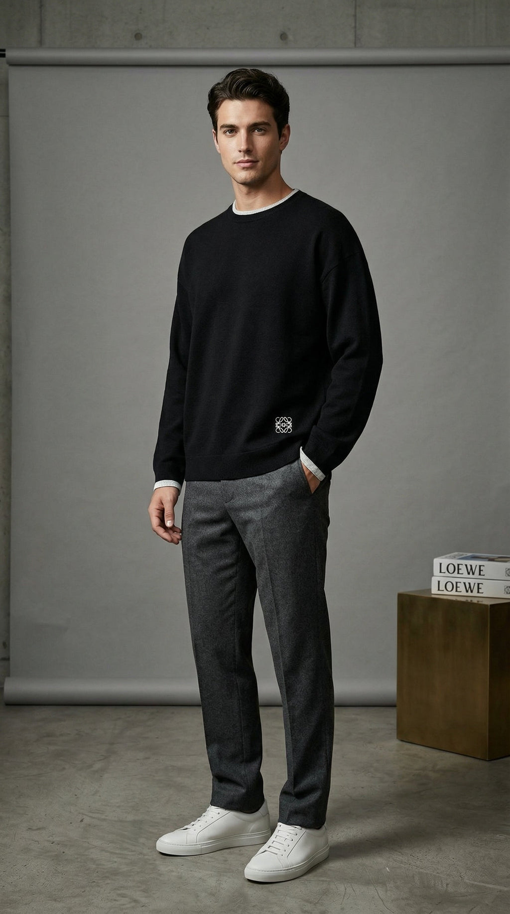 Signature Anagram Wool Sweater