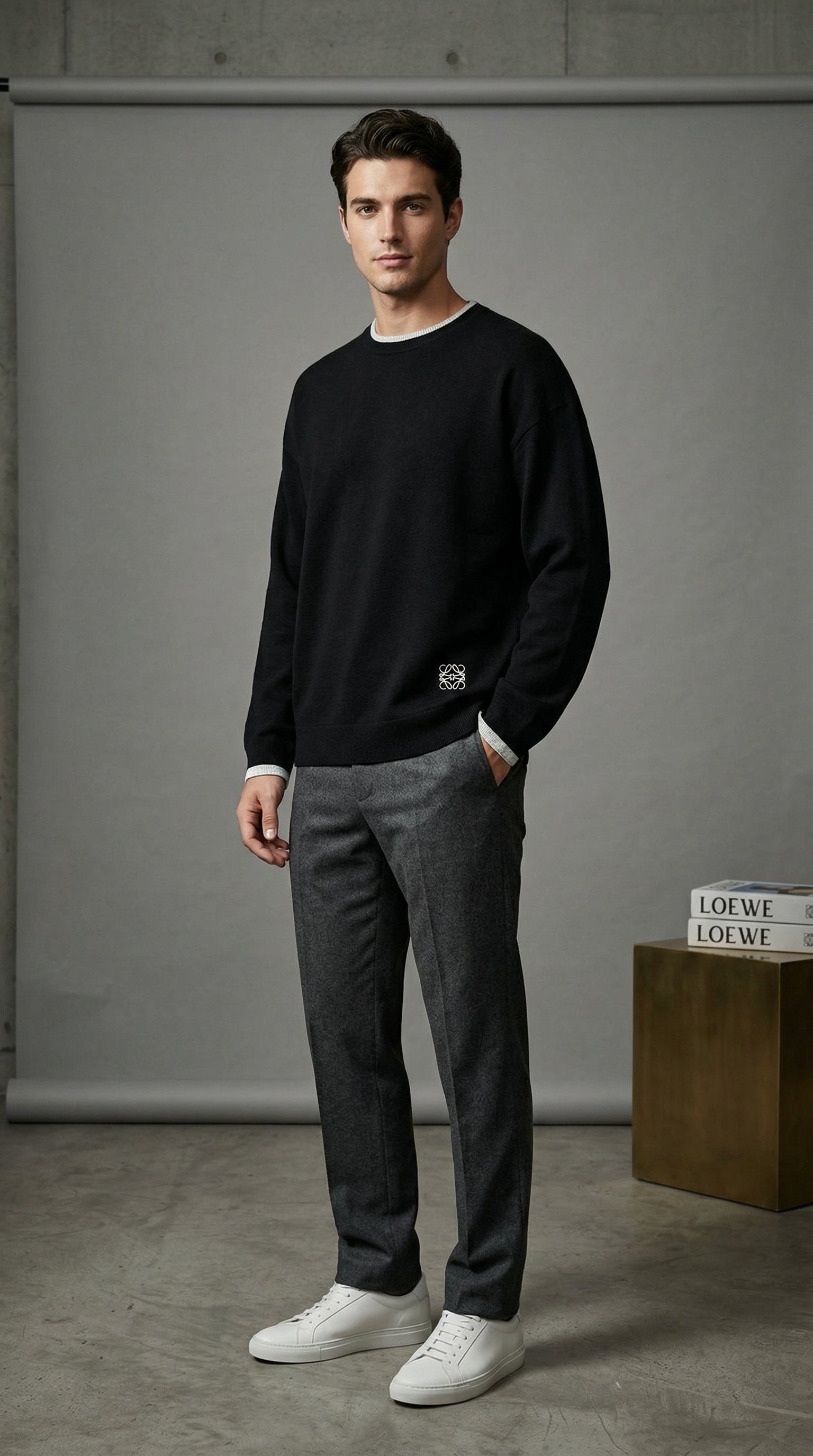 Signature Anagram Wool Sweater