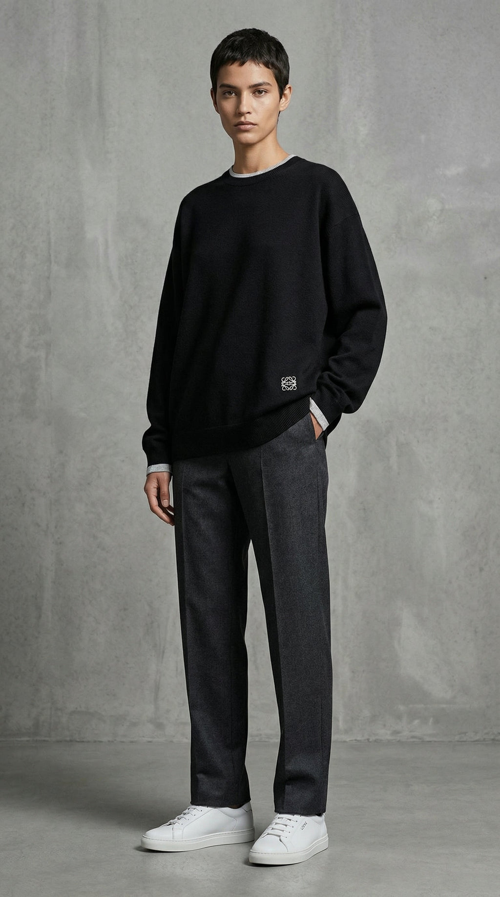 Signature Anagram Wool Sweater