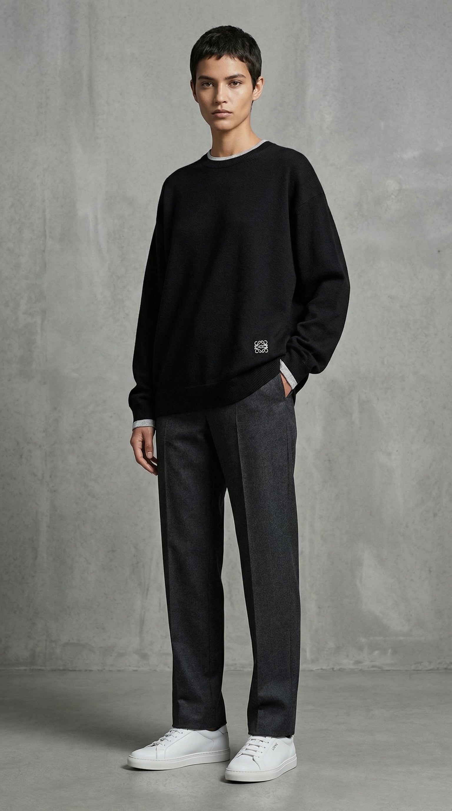 Signature Anagram Wool Sweater
