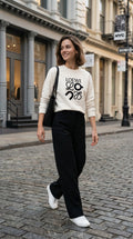 Signature Embroidered Graphic Sweatshirt - White