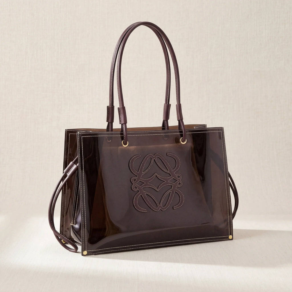 Tote Black PVC and Leather Amazona