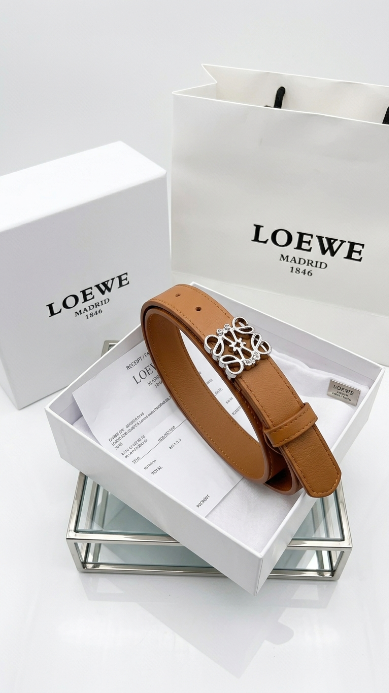 Reversible Anagram belt in smooth calfskin Brown